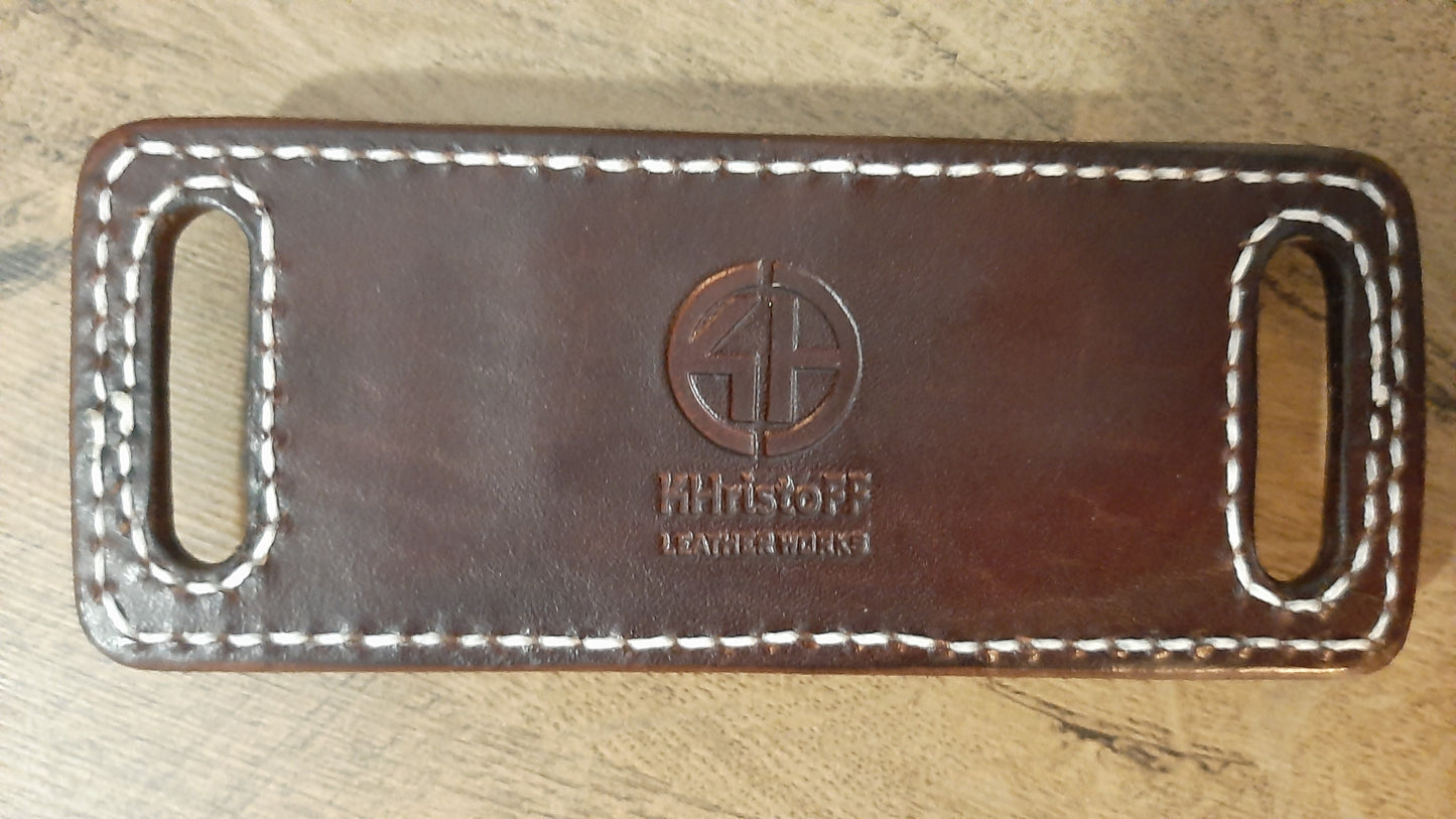 Leather Cartridge holder 6 Loops for custom belt (Made to order)
