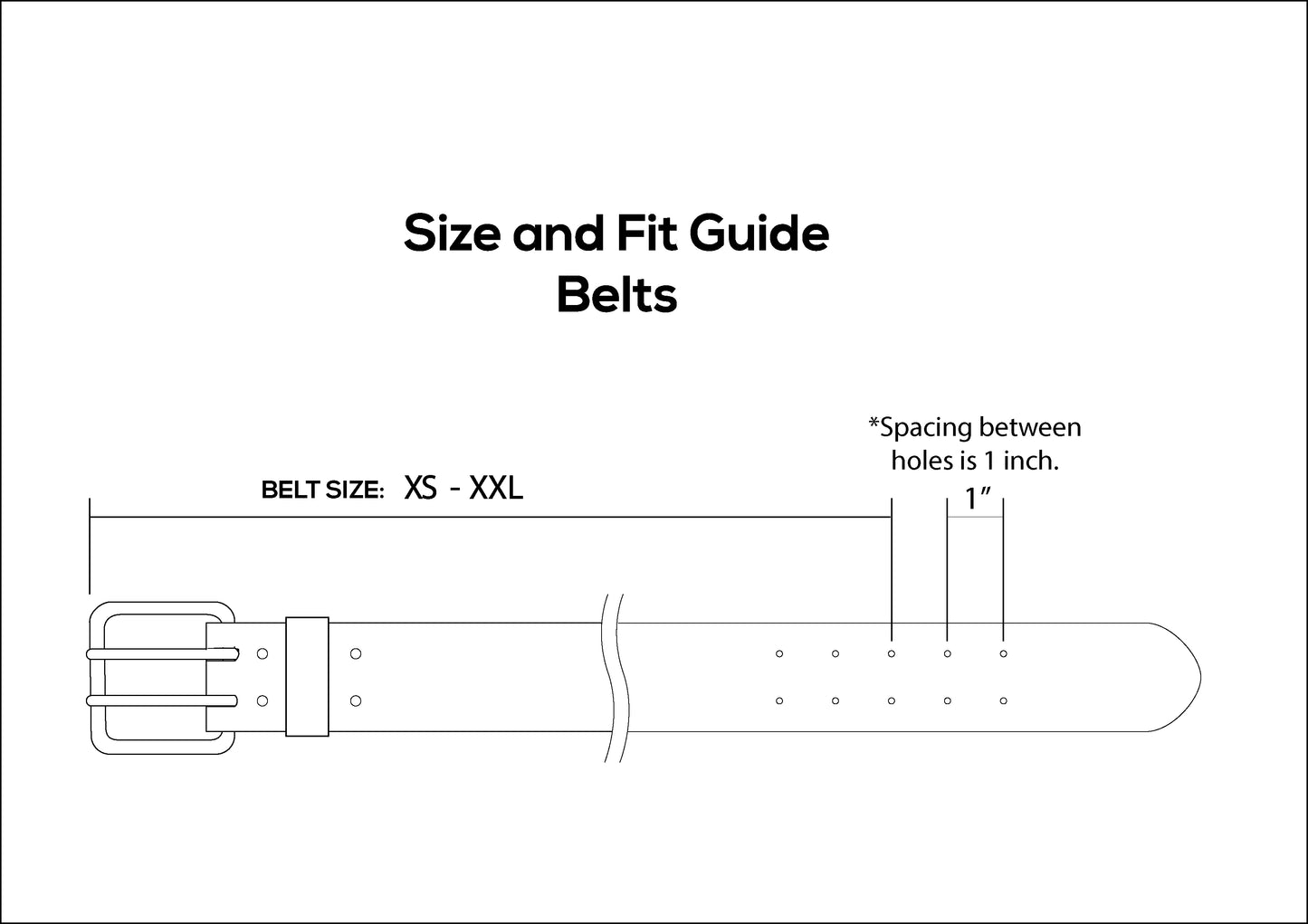 leather Gun Belt 2 inch width (Made to order)