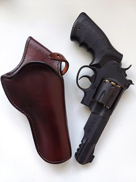Custom leather holster for Smith & Wesson revolvers custom frame (Made to order)