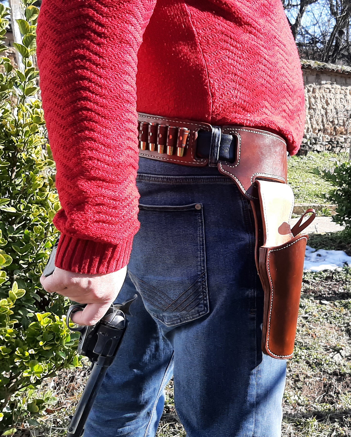 Leather Holster holder for custom belt (Made to order)