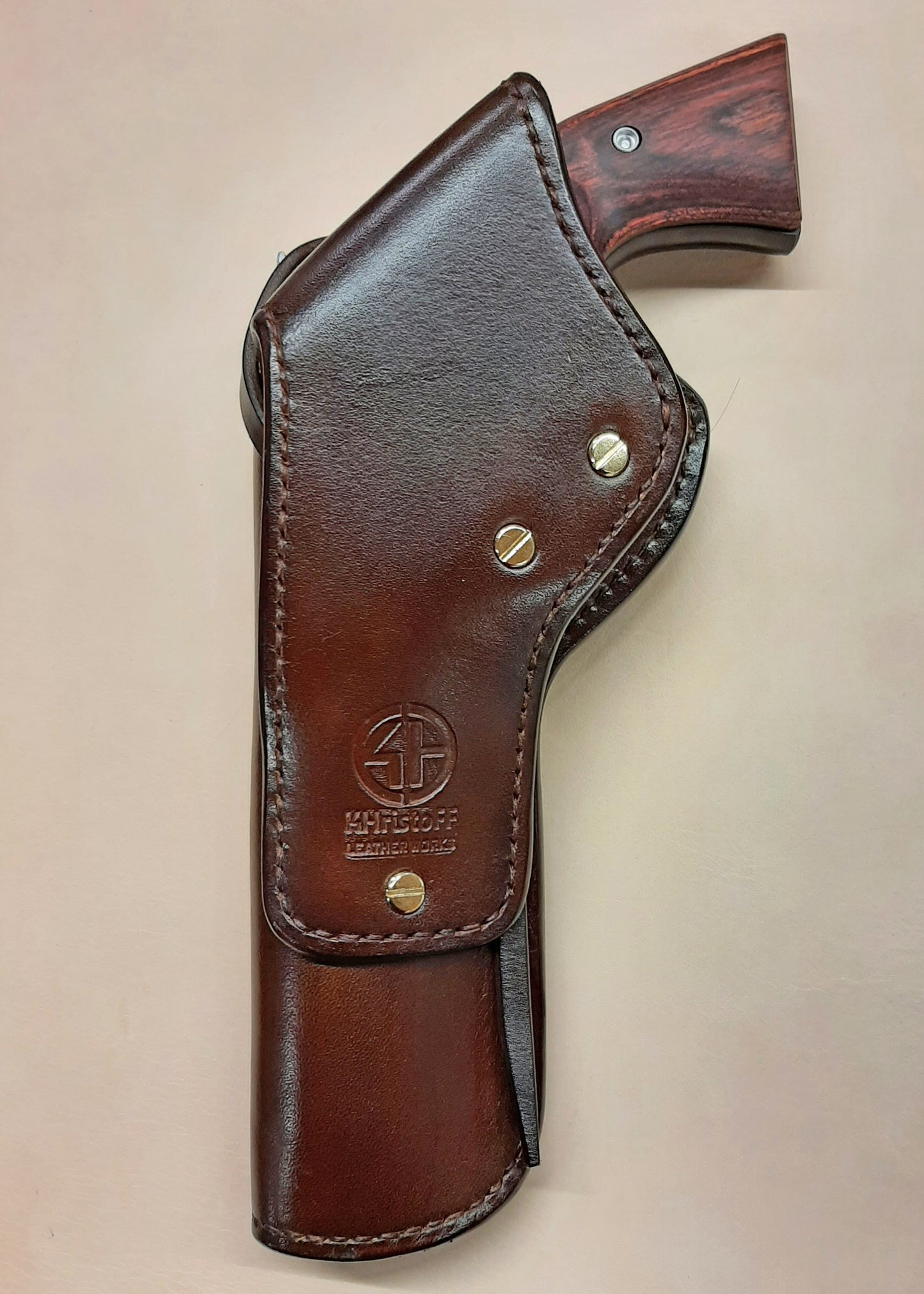 leather holster for single action revolver RUGER VAQUERO custom barrel and style (Made to order)