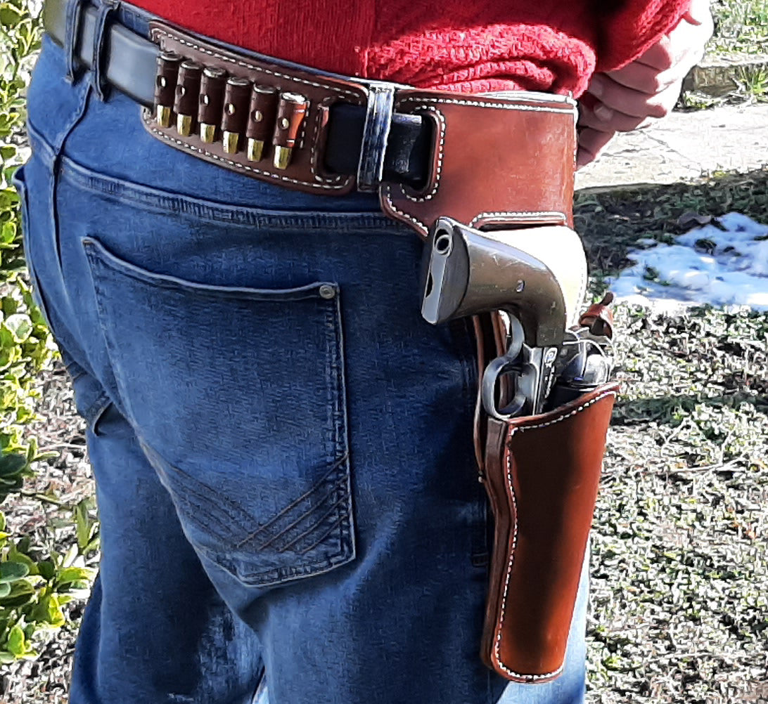 Leather Holster holder for custom belt (Made to order)