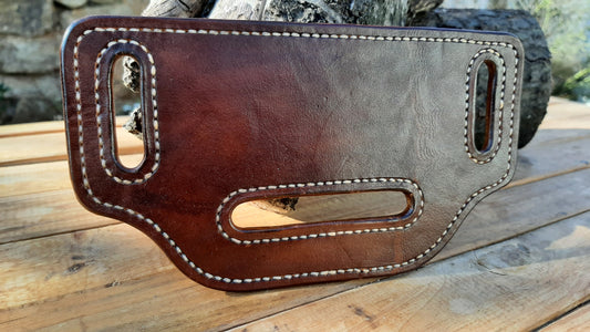 Leather Holster holder for custom belt (Made to order)