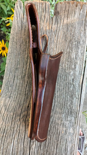 leather holster for single action revolvers Colt clones Western style, custom barrel Fast Draw  (Made to order)