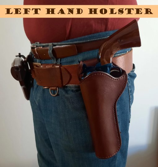 leather holster for single action revolvers Colt, Ruger, Uberti, Umarex custom barrel Traditional style (Made to order)