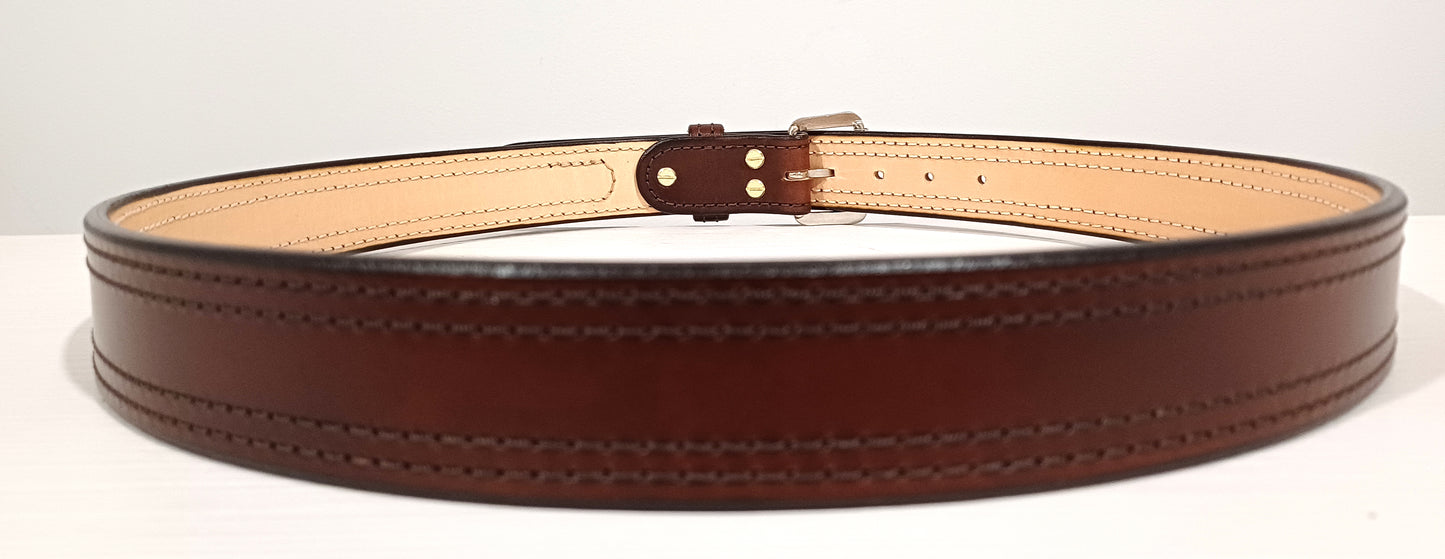 leather Gun Belt 1,5 inch width   (Made to order)