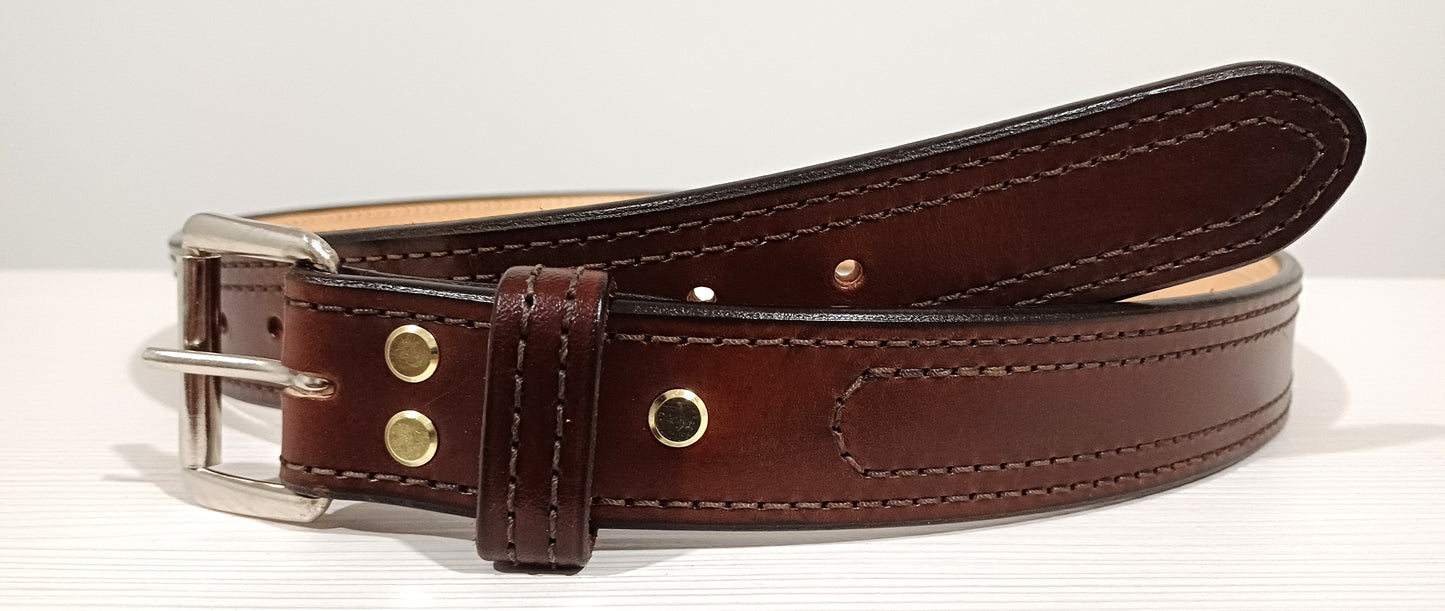 leather Gun Belt 1,5 inch width   (Made to order)