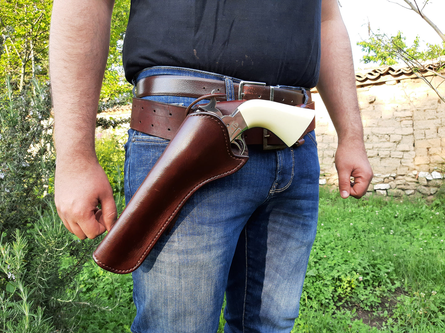 leather holster for Remington Model 1875 Single Action Army custom style (Made to order)