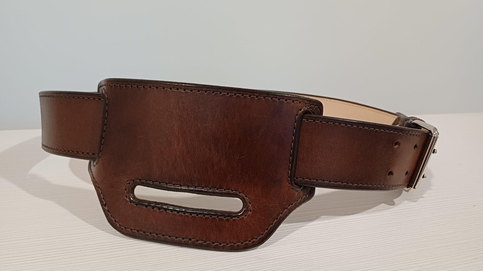 leather Gun Belt 2 inch width (Made to order) KHristoFFDesign