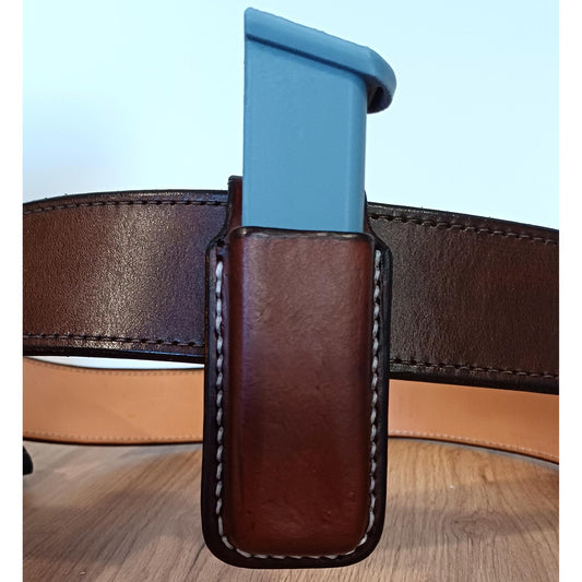 Leather Single Magazine Carrier for Colt 1911, Glock, Beretta (Made to order)