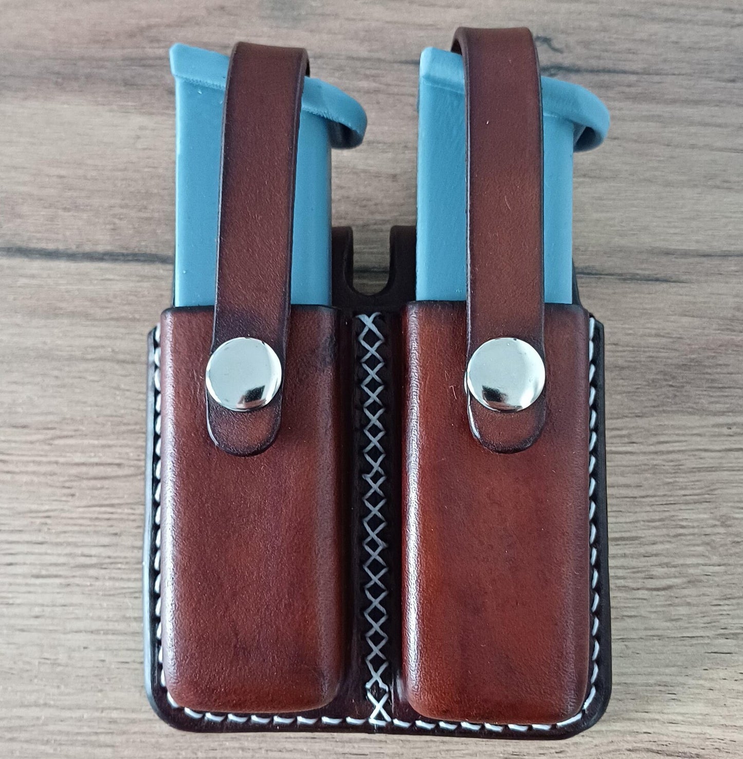 Leather Single Magazine Carrier for Colt 1911, Glock, Beretta (Made to order)